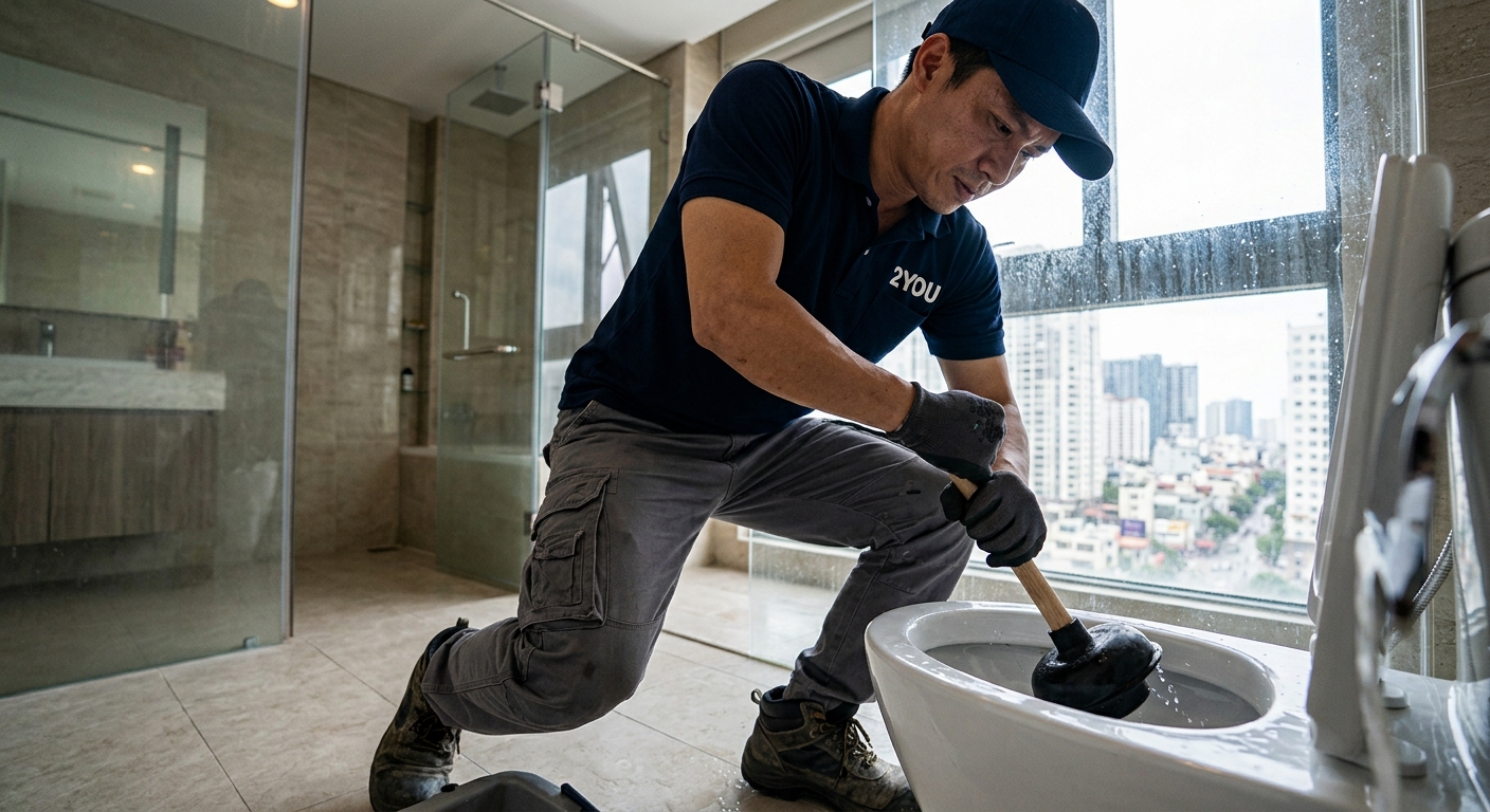 Thông cống nghẹt Quận 12