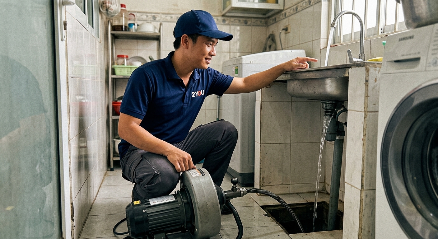 Thông cống nghẹt Gò Vấp