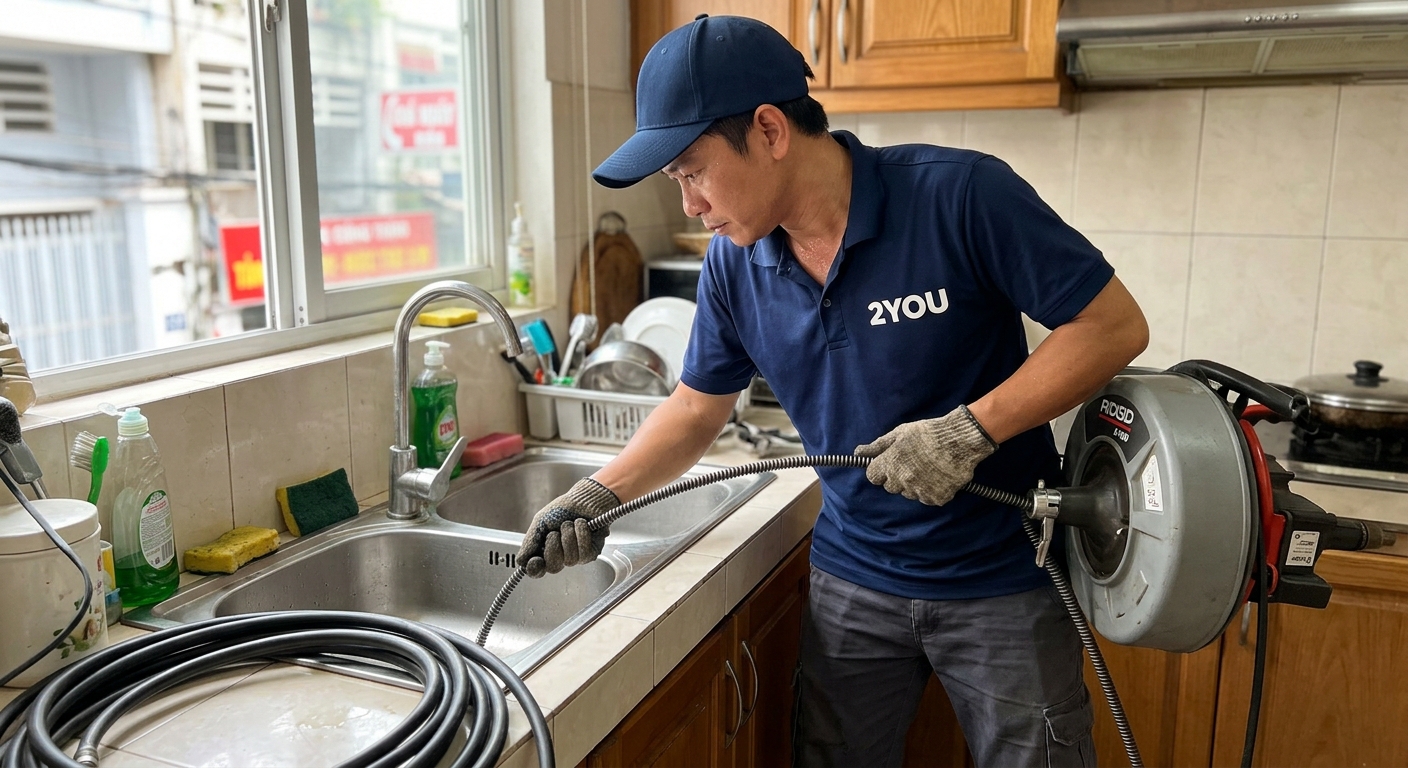 Thông cống nghẹt Quận 4