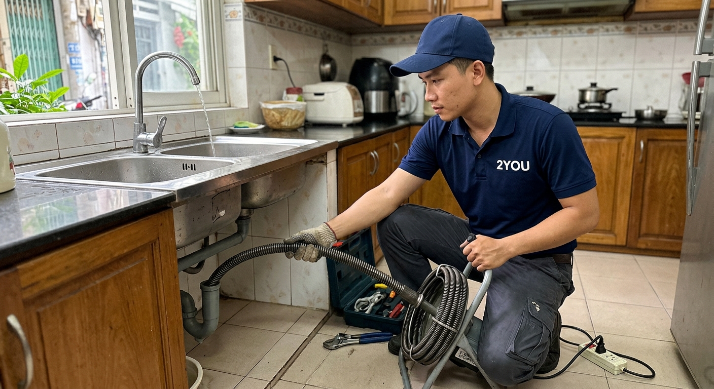 Thông cống nghẹt Quận 6