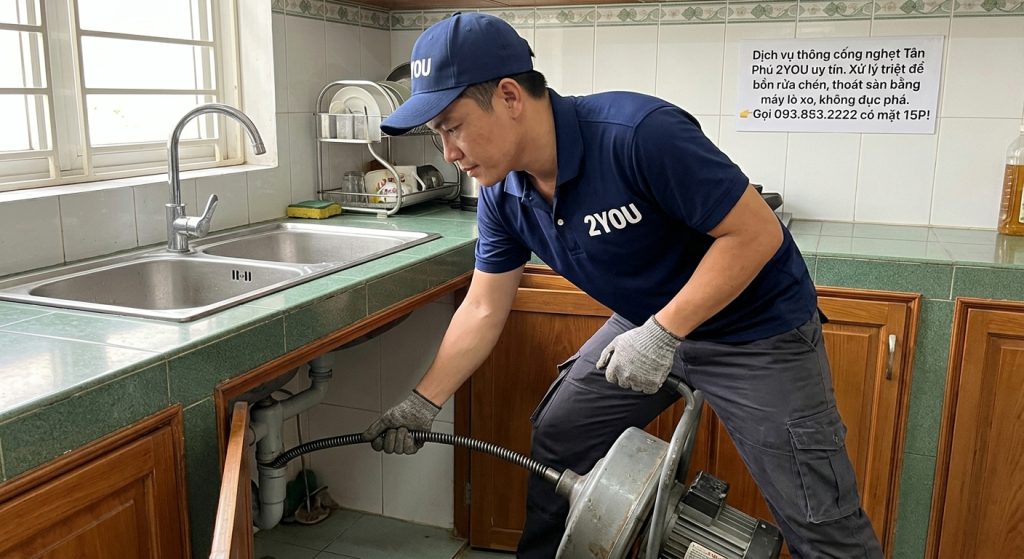 Thông cống nghẹt Tân Phú