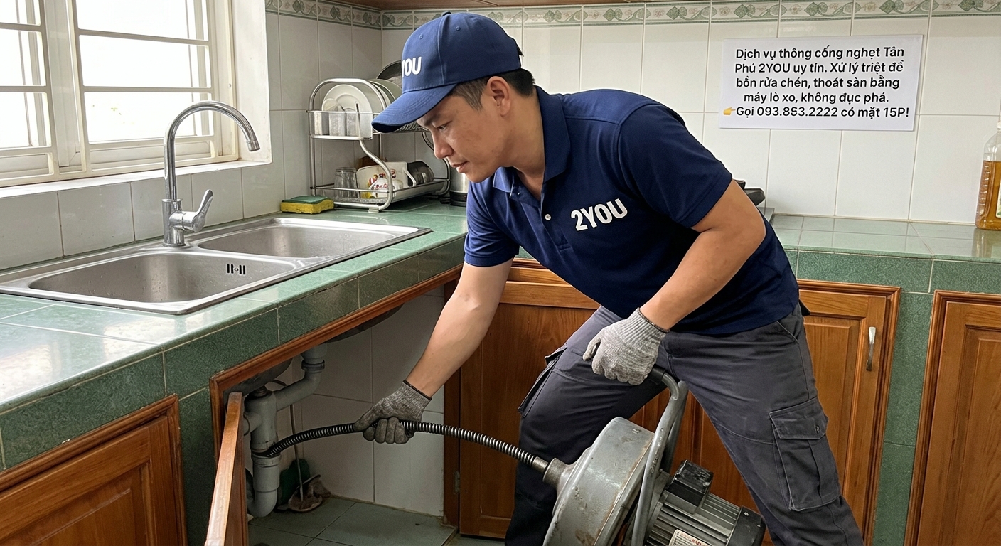 Thông cống nghẹt Tân Phú