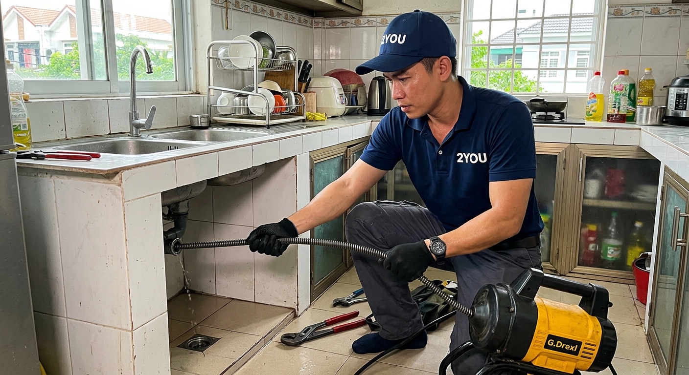 Thông cống nghẹt Quận 9