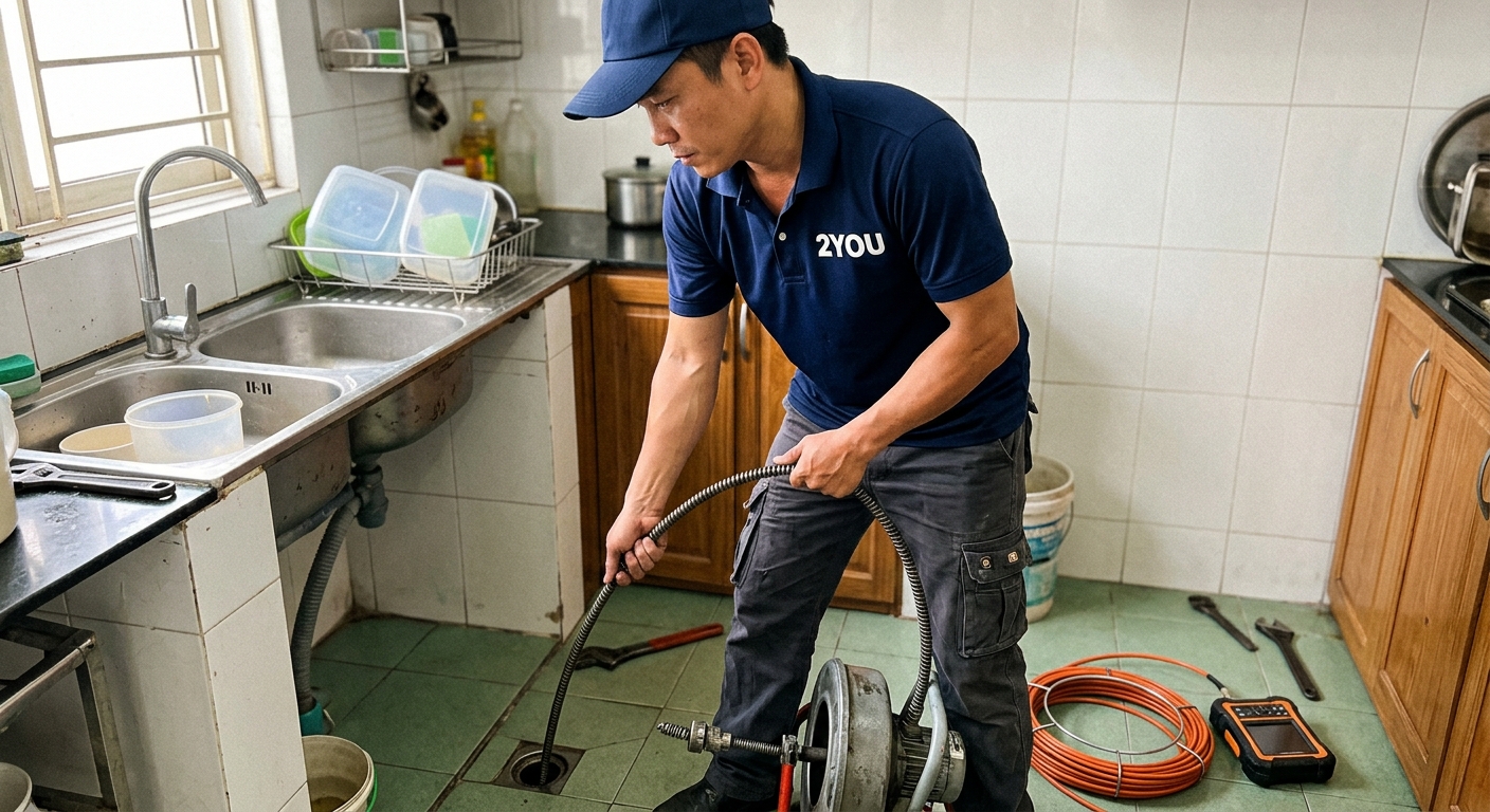 Thông cống nghẹt Tân Bình