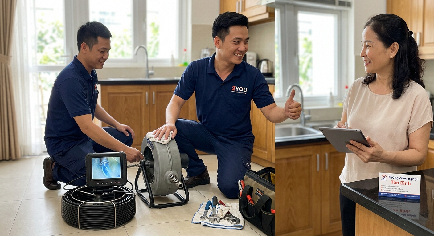 Thông cống nghẹt Tân Bình